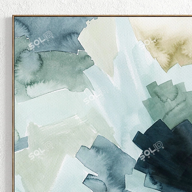  Plaster Two Photo Frame Set 3D model image 3