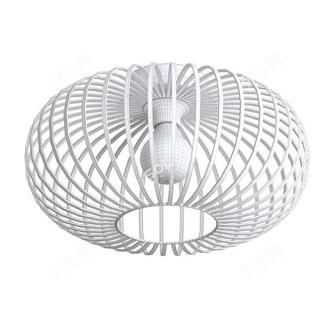Vintage Metal Ceiling Light, Nahele 3D model image 2