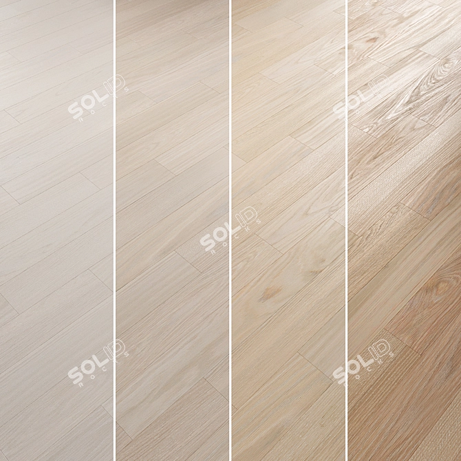 Oak Parquet Flooring Collection 3D model image 2