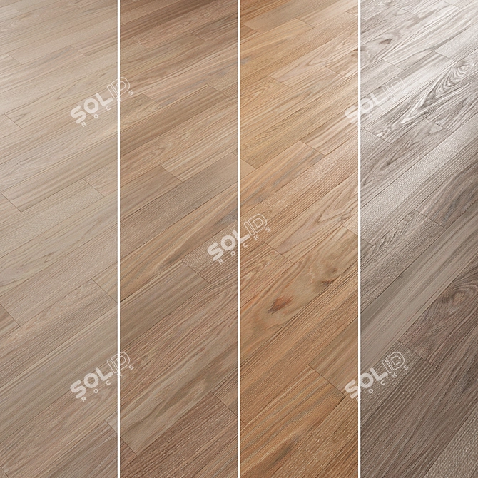 Oak Parquet Flooring Collection 3D model image 3