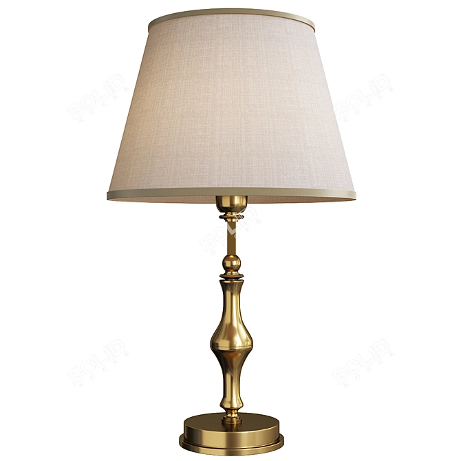 Elegant Modern Table Lamp Fixture 3D model image 1