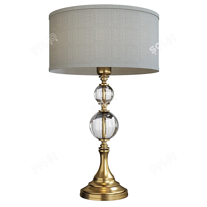 Sleek Zaffiro Desk Lamp 3D model image 1