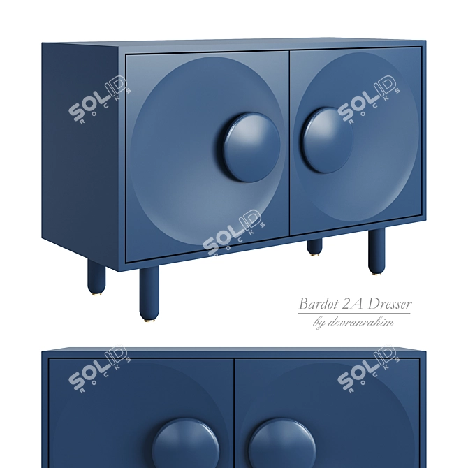 Bardot 2 Ante Dresser Inspiration 3D model image 1