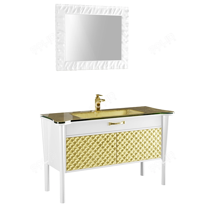  Elegant Mia Italia Vanity Set 3D model image 1