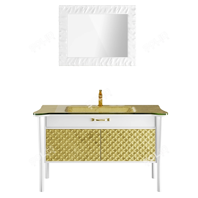  Elegant Mia Italia Vanity Set 3D model image 3