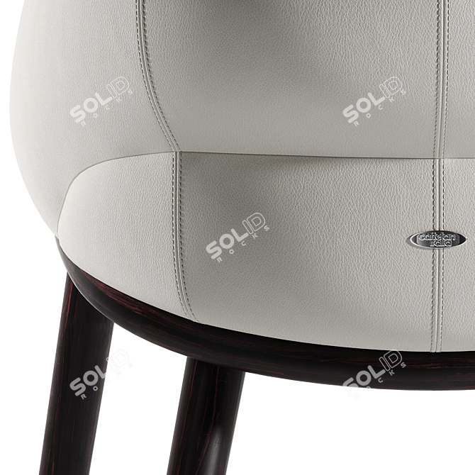 Sleek Camilla Chair Cattelan Style 3D model image 5