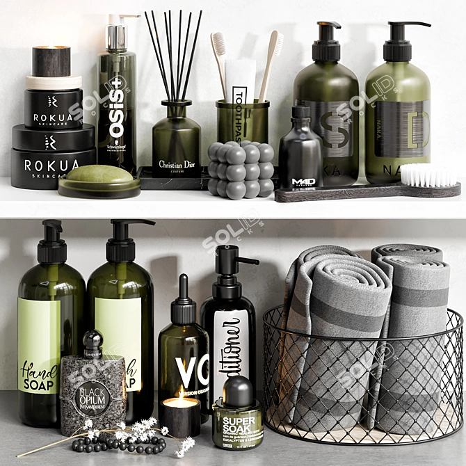 Bathroom Accessories Collection for 3dsMax 3D model image 1