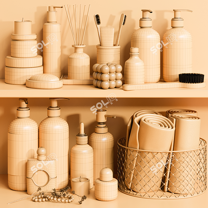Bathroom Accessories Collection for 3dsMax 3D model image 6
