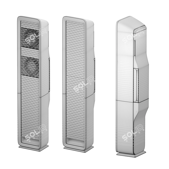 Winia Wave Stand Air Conditioner 3D model image 7