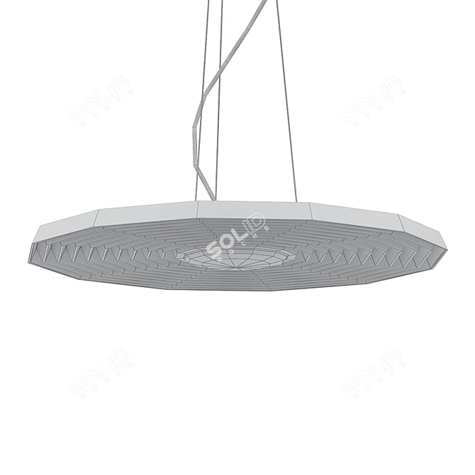 Elegant Modern Light Fixture 3D model image 2