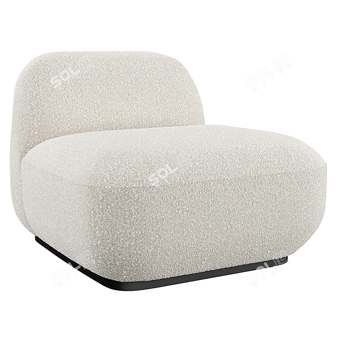 Eichholtz Björn Chair in Bouclé 3D model image 1