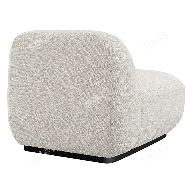 Eichholtz Björn Chair in Bouclé 3D model image 4