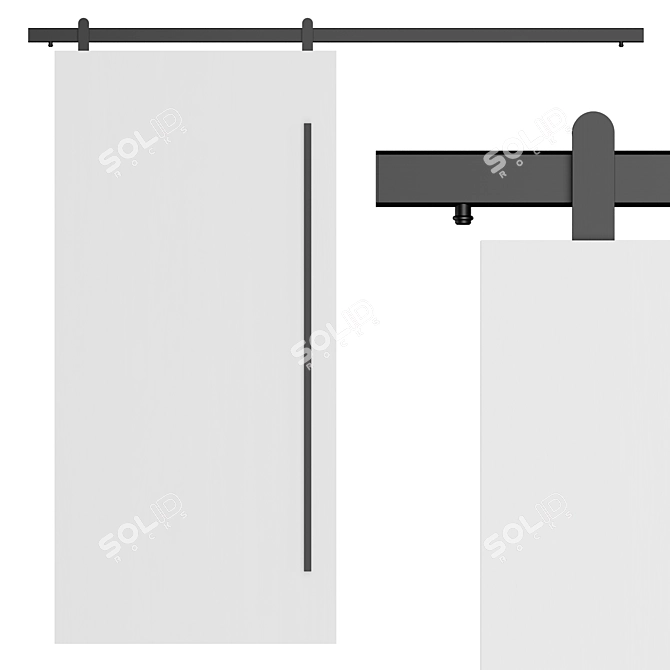 Krownlab Sliding Door Loki 3D model image 3