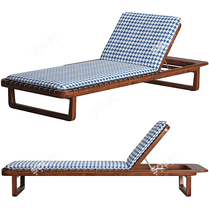  Sunset Sun Lounger by Exteta 3D model image 1