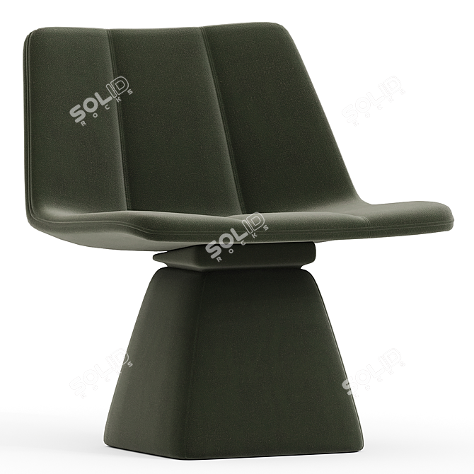 Modern Swivel Chair Furniture Piece 3D model image 1