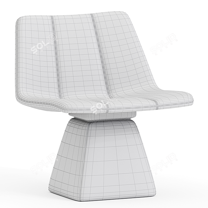Modern Swivel Chair Furniture Piece 3D model image 3