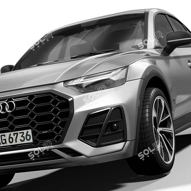 Detailed Audi SQ5 Sportback Model 3D model image 2