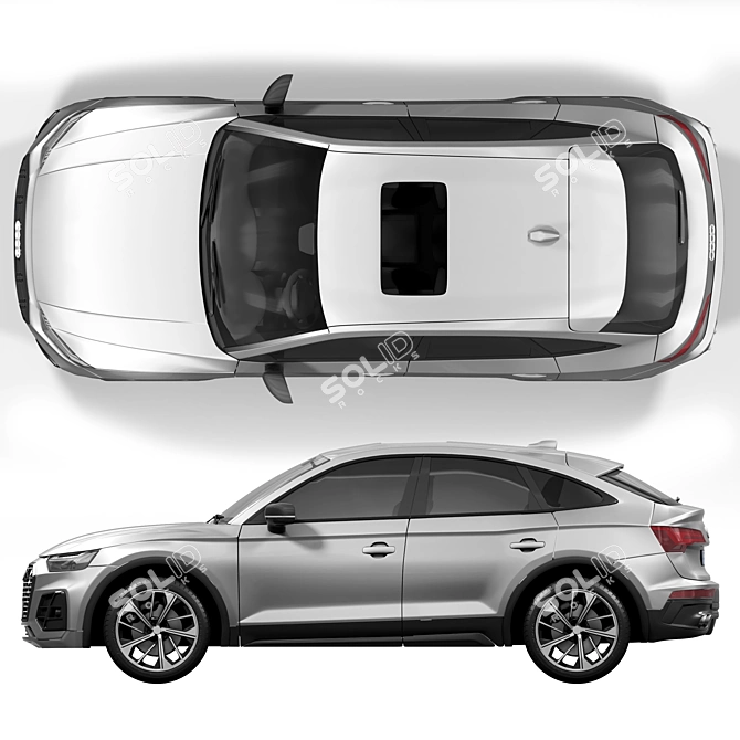 Detailed Audi SQ5 Sportback Model 3D model image 6