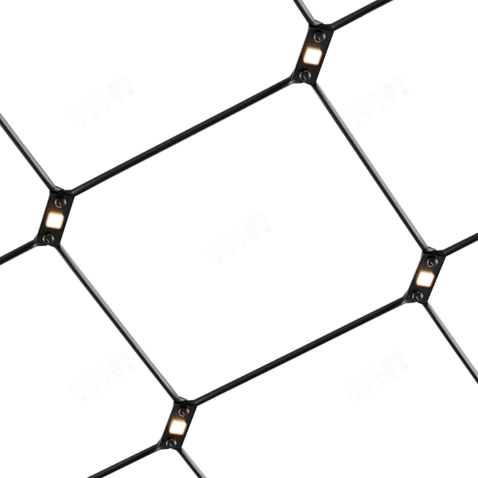 Sleek LED Pendant Light, 115W 3D model image 3