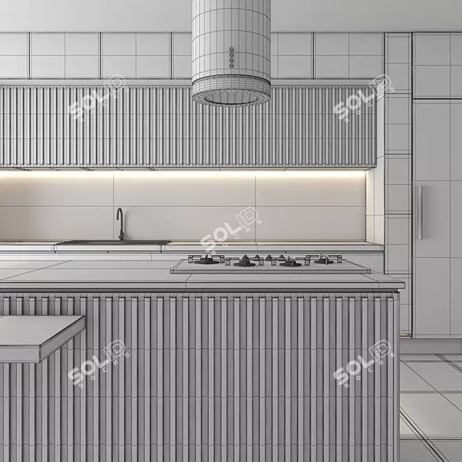 Kitchen Set 3D Models Bundle 3D model image 5