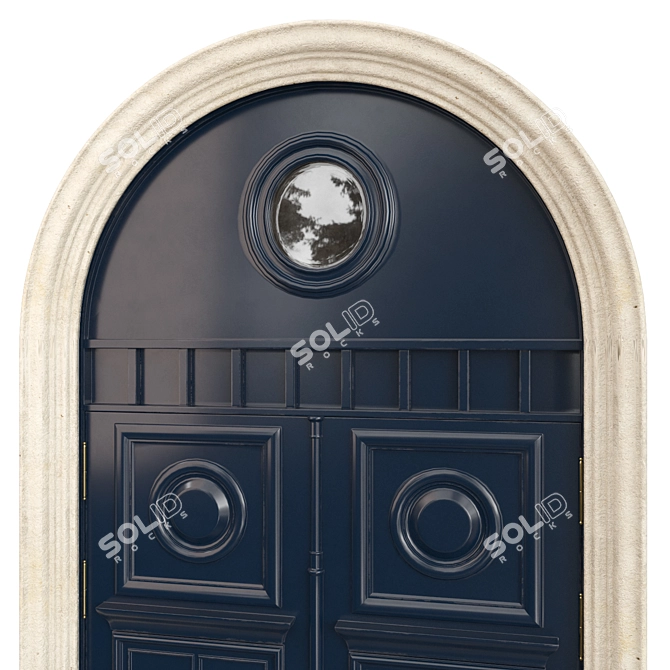 Classical Door Tempera 3D Model 3D model image 3