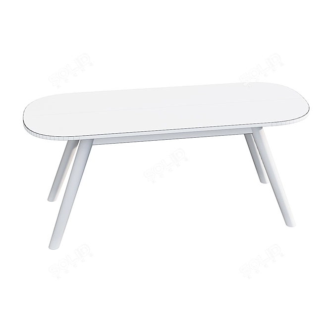 Marble Wood Coffee Table _USED: YES 3D model image 2