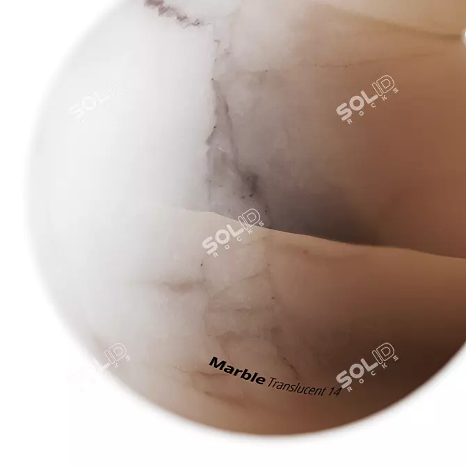 Translucent Marble 5K Texture 3D model image 2