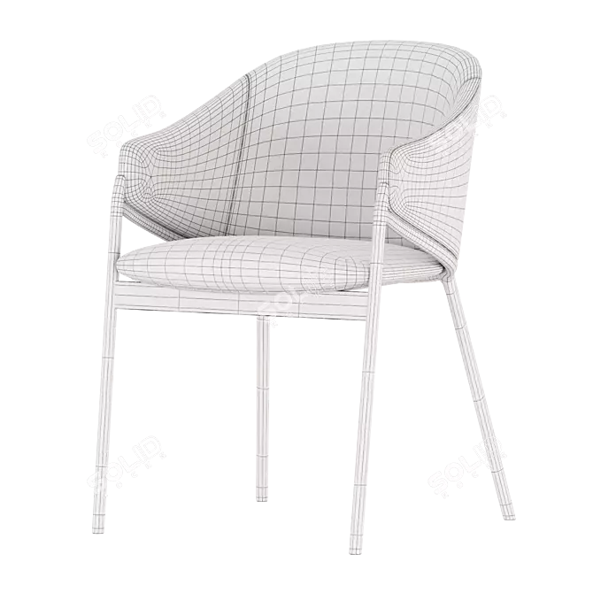 Modern Angel Cerda Chair 3D Model 3D model image 2