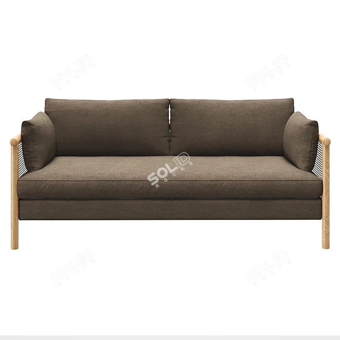 Sydney Cane Sofa 3D Model 3D model image 2