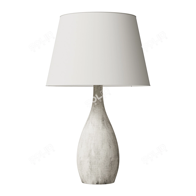 Modern Concrete Table Lamp Beton 3D model image 1