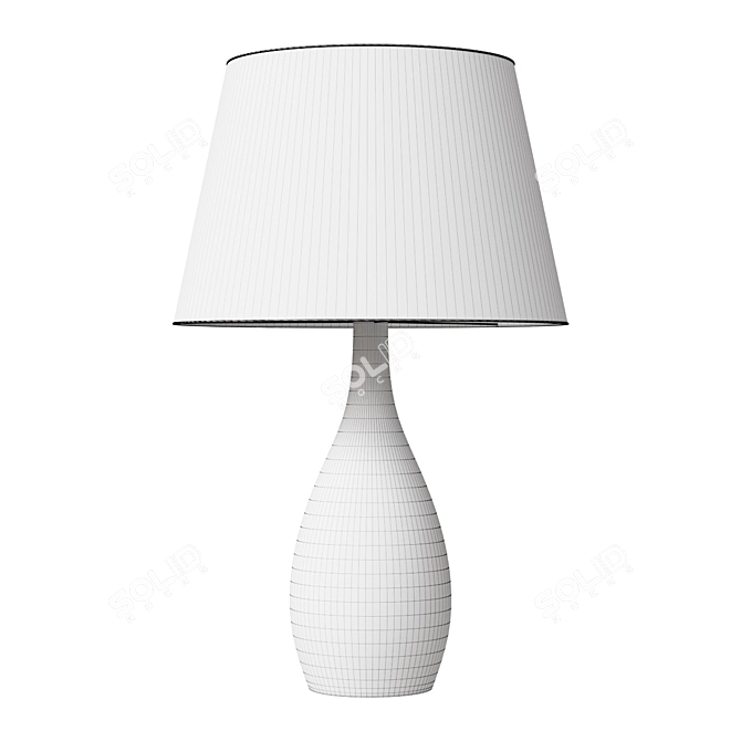 Modern Concrete Table Lamp Beton 3D model image 2