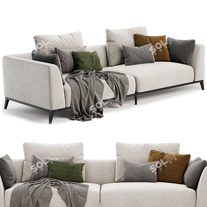  Modern Comfort: OLIVIER Sofa 3D model image 3