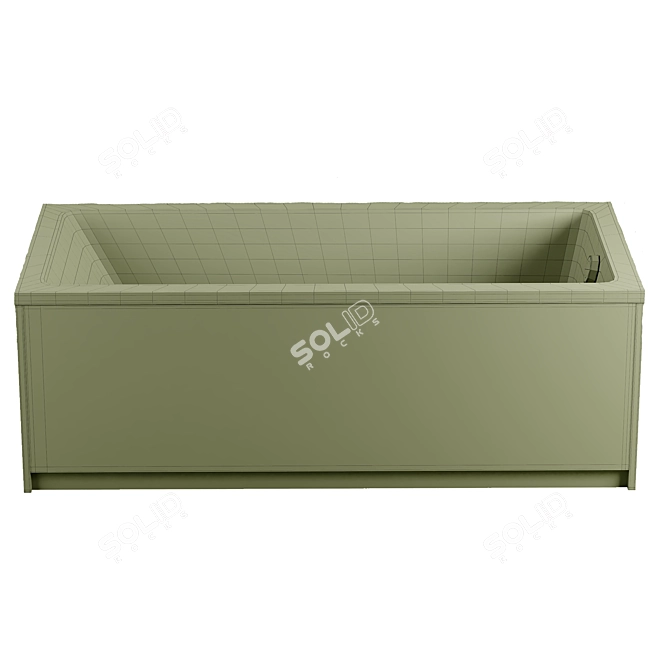 Luxurious Riho Lusso Plus Bathtub 3D model image 2