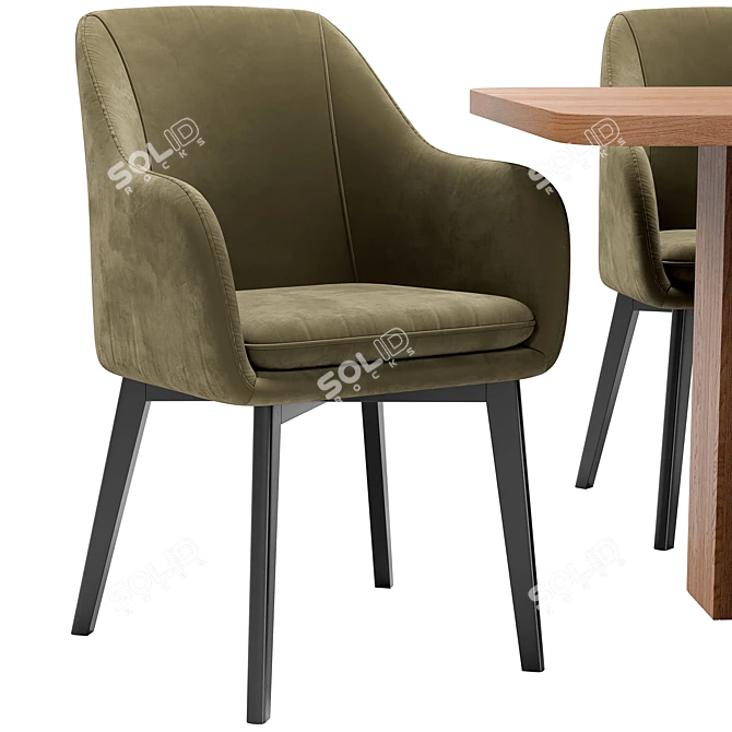 Texas Chair and Lazar Table 3D model image 5