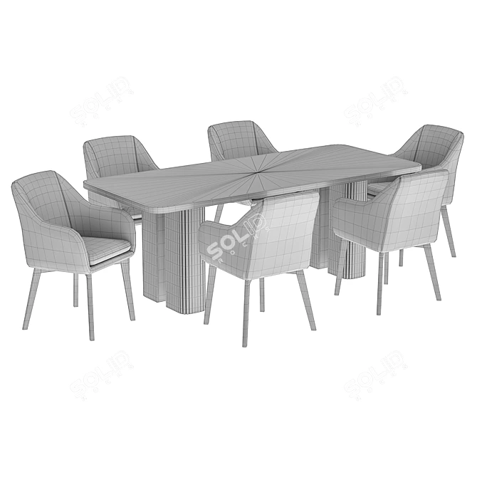 Texas Chair and Lazar Table 3D model image 6
