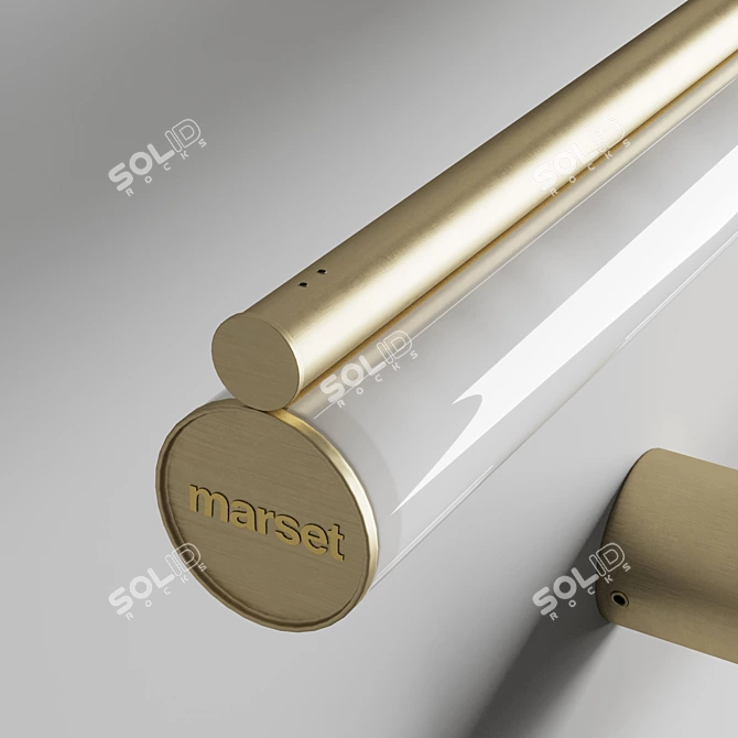 Contemporary Metal Wall Lamps 3D model image 3