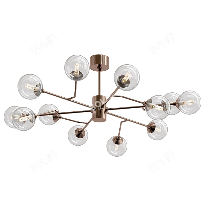 Elegant Dallas Chandelier Model 3D model image 1