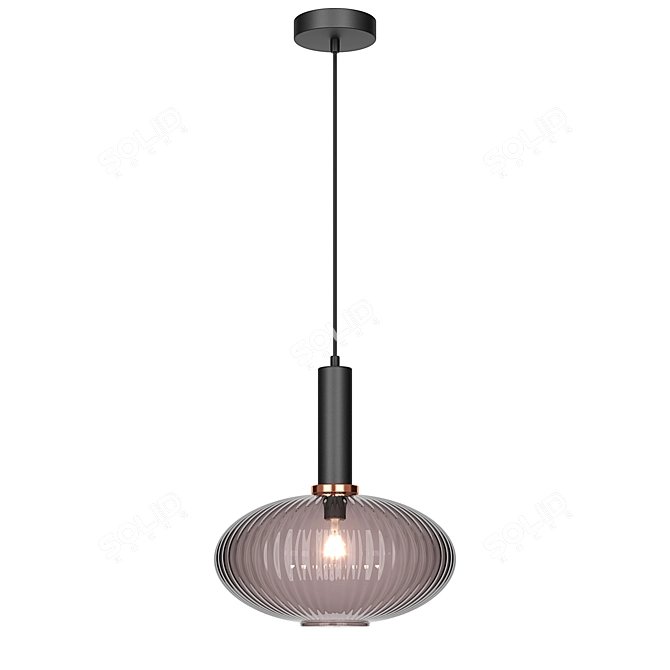 Modern Ceiling Light Fixture Bravo 3D model image 1