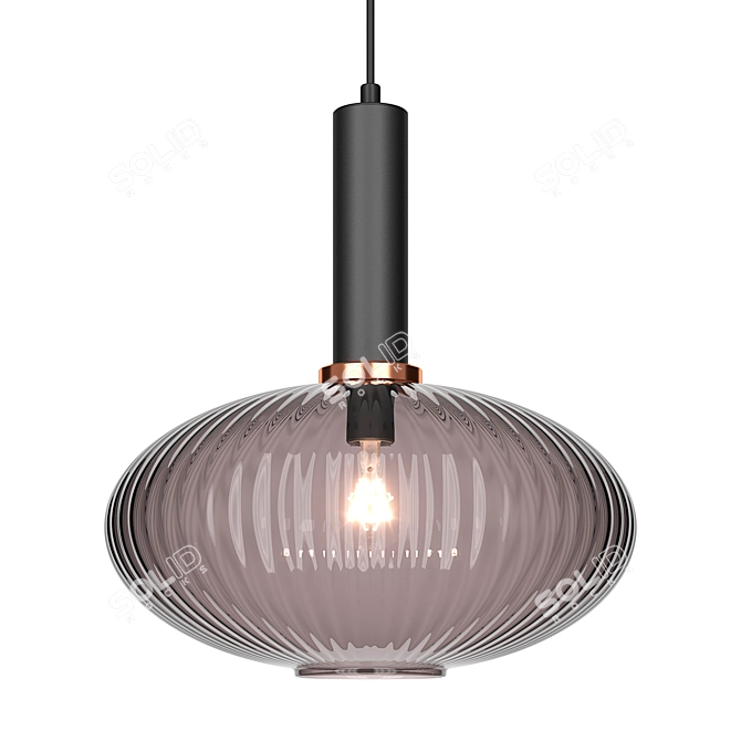 Modern Ceiling Light Fixture Bravo 3D model image 3
