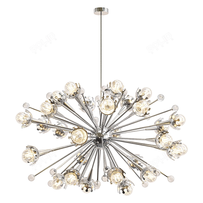 Modern Sputnik Chandelier Replica 3D model image 1