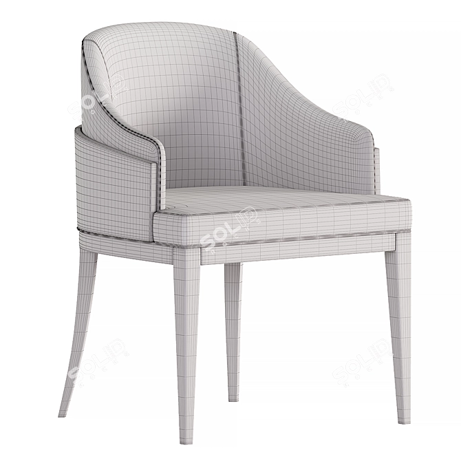 Sleek Wolfe Dining Chair Exceptional 3D model image 4