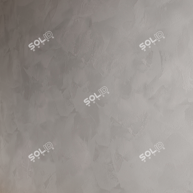 Seamless Decorative Plaster Material 3D model image 2