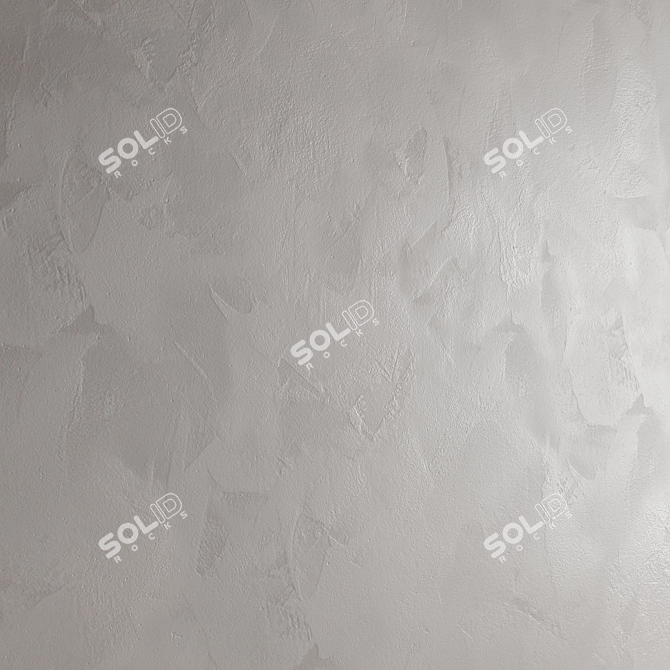 Seamless Decorative Plaster Material 3D model image 3