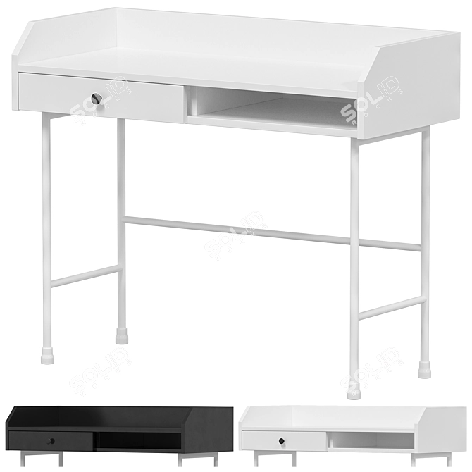 IKEA HAUGA Writing Desk 3D model image 1