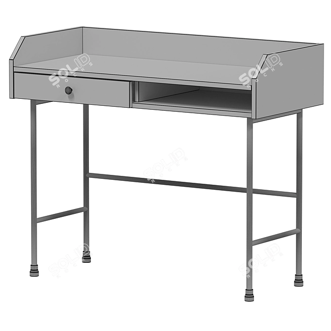 IKEA HAUGA Writing Desk 3D model image 6