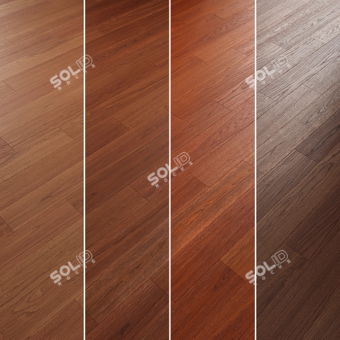 Oak Parquet Flooring Collection 3D model image 3