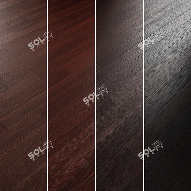 Oak Parquet Flooring Collection 3D model image 4