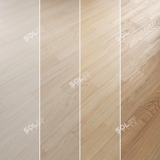 Oak Parquet Flooring Collection 3D model image 2