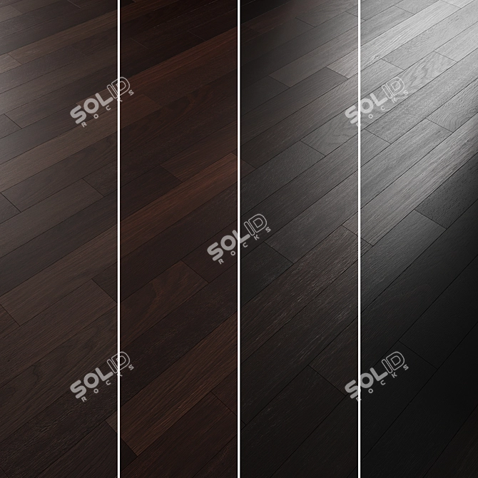 Oak Parquet Flooring Collection 3D model image 4