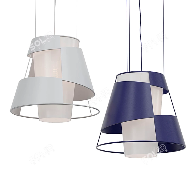 Elegant Light Fixture: Crinolina 3D model image 1